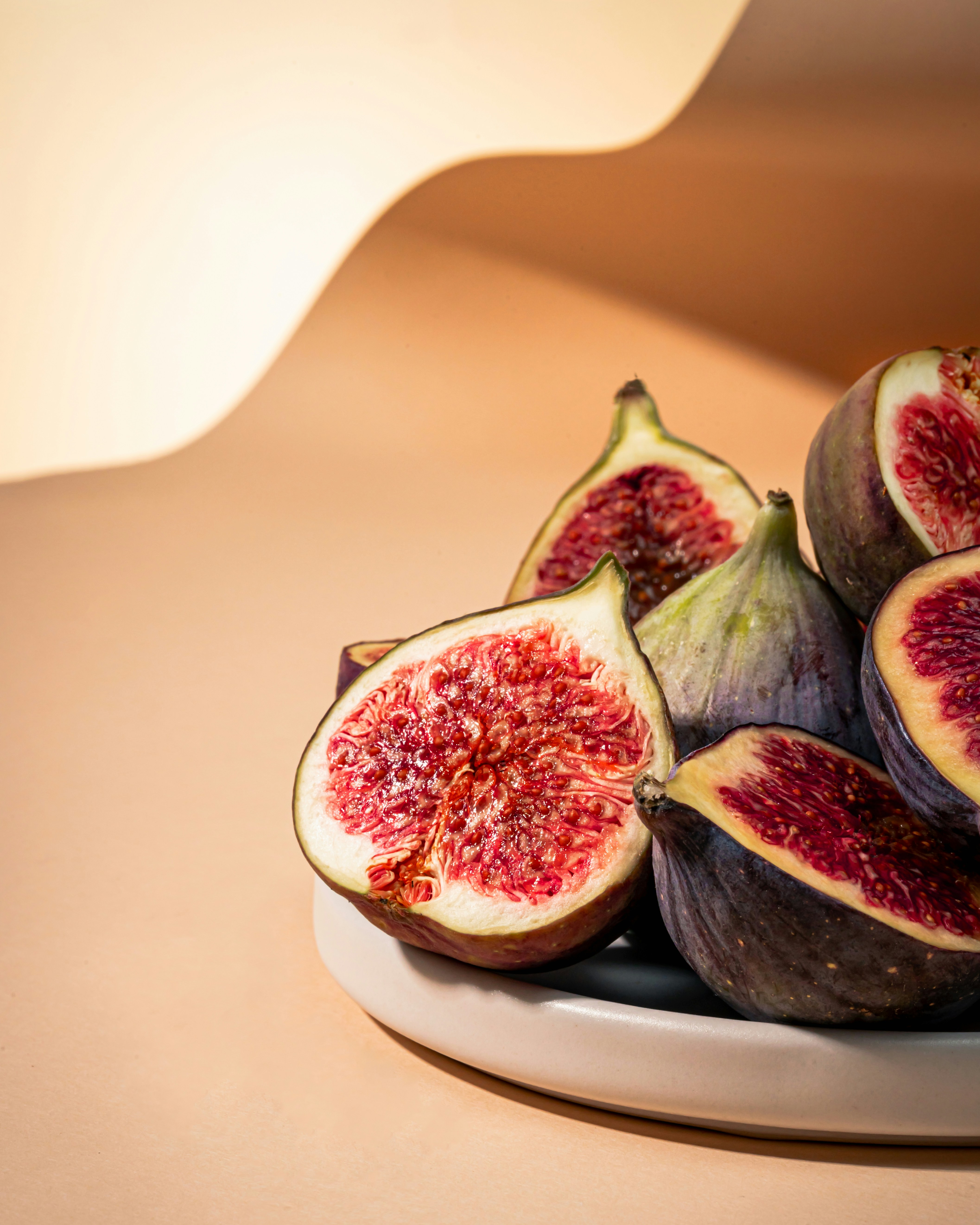 Figs on a plate.