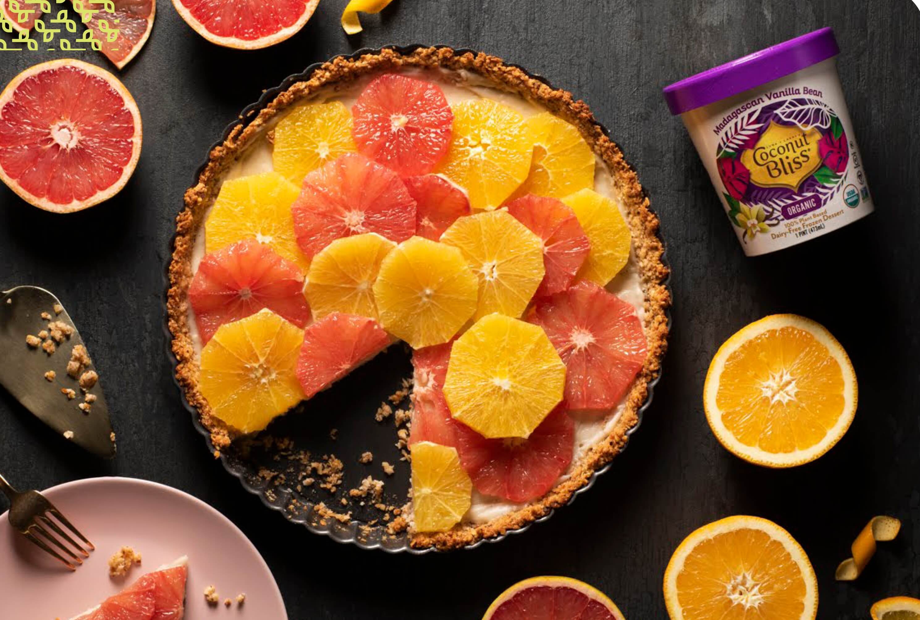 Coconut Bliss WInter Citrus Tart