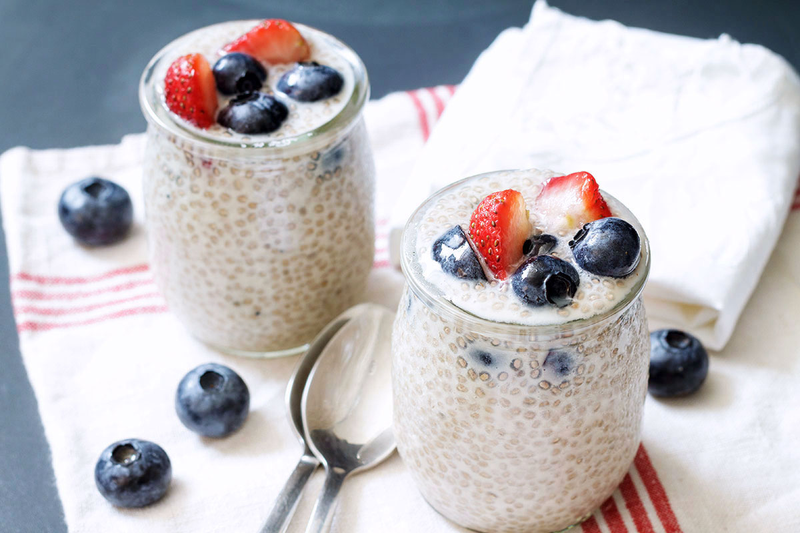 Collagen Berry Chia Pudding