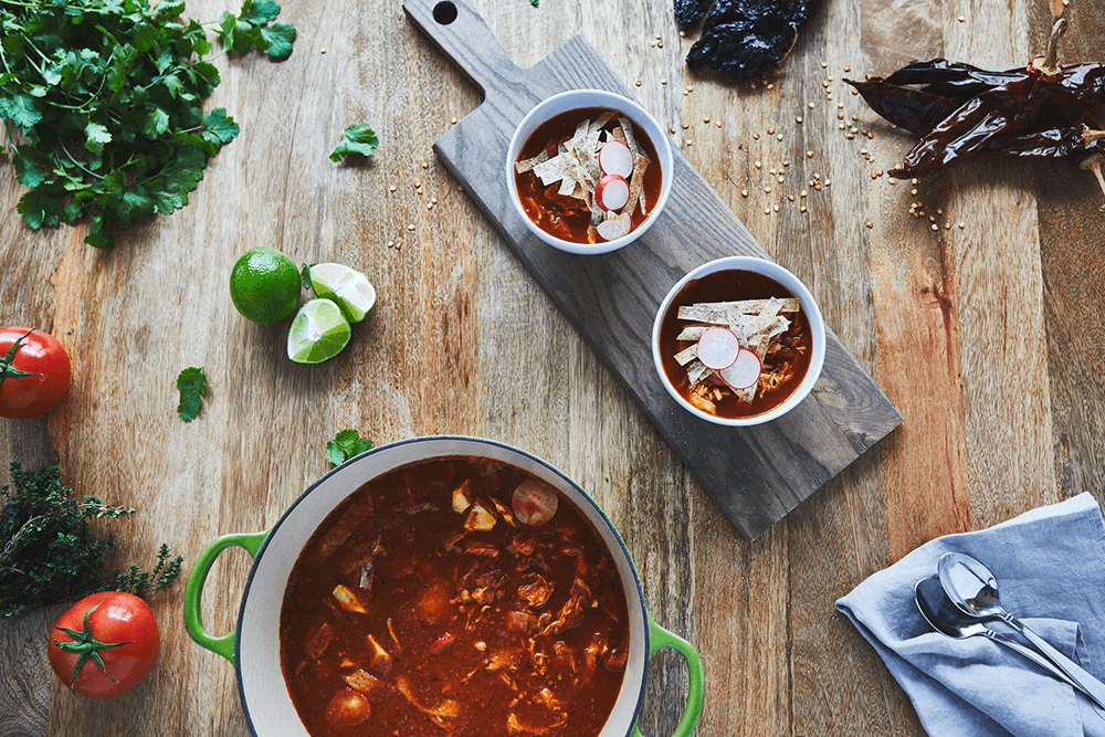 Smoky Chile Tortilla Soup