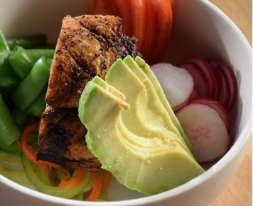 Crispy Pork Belly Zoodle Bowls